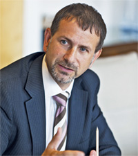 Portrait of Alan Ainsbury, Head of Trade Finance Sales, Barclays Corporate