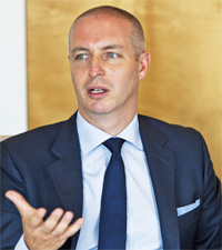 Portrait of Nick Blake, Managing Director EMEA Corporate Sales, J.P. Morgan