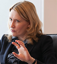 Portrait of Britta Hion, Head of Corporate Sales EMEA, BlackRock