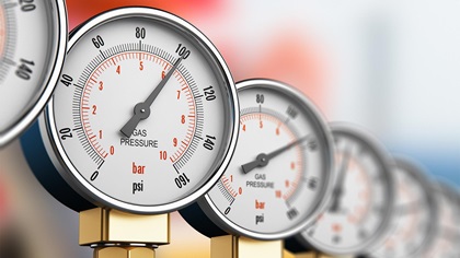 Oil and gas pressure gauge