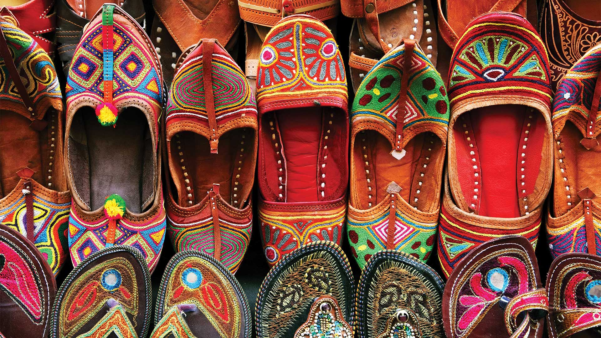 Traditional Indian slipper shoes