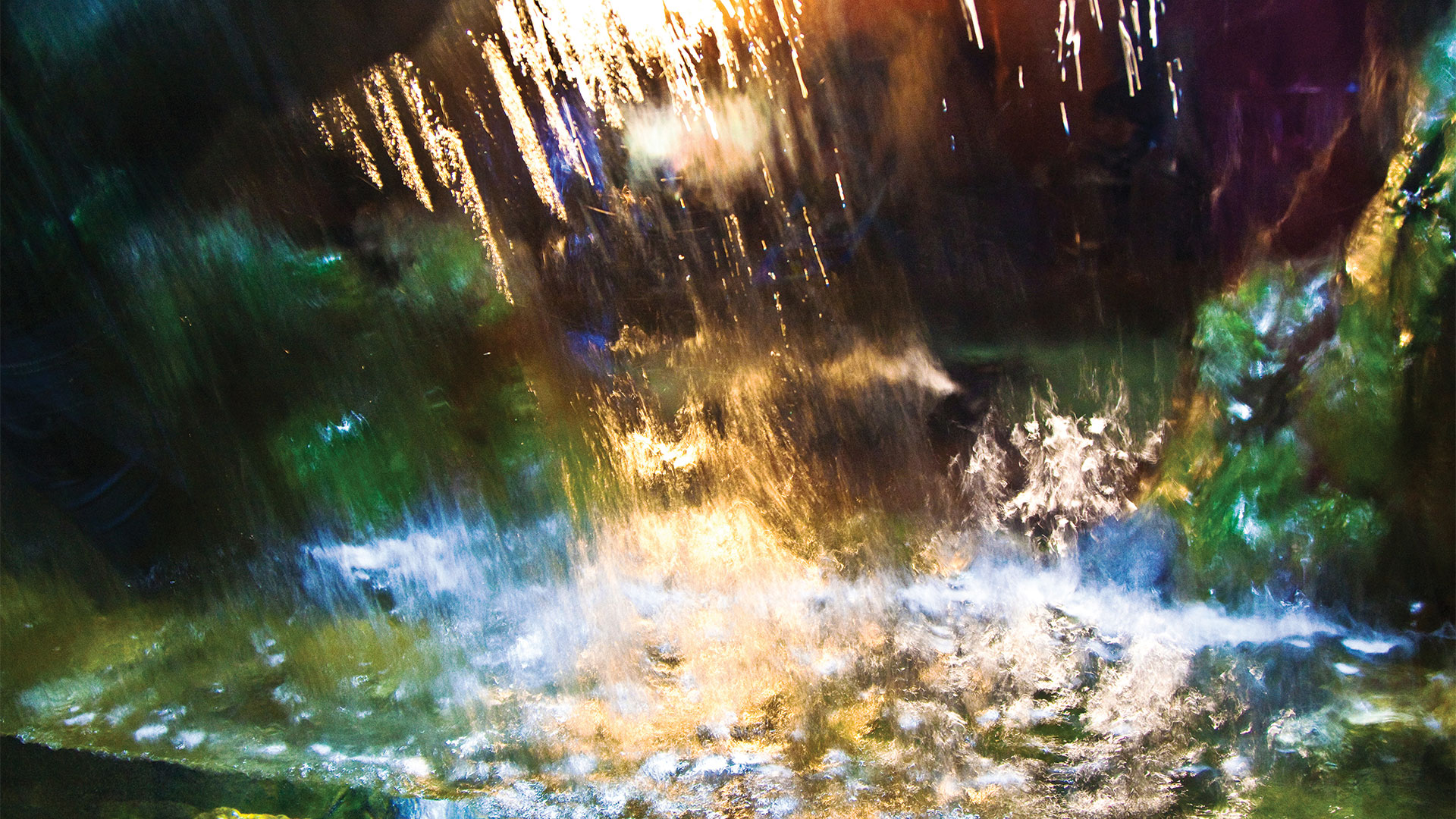 Abstract waterfall flowing down