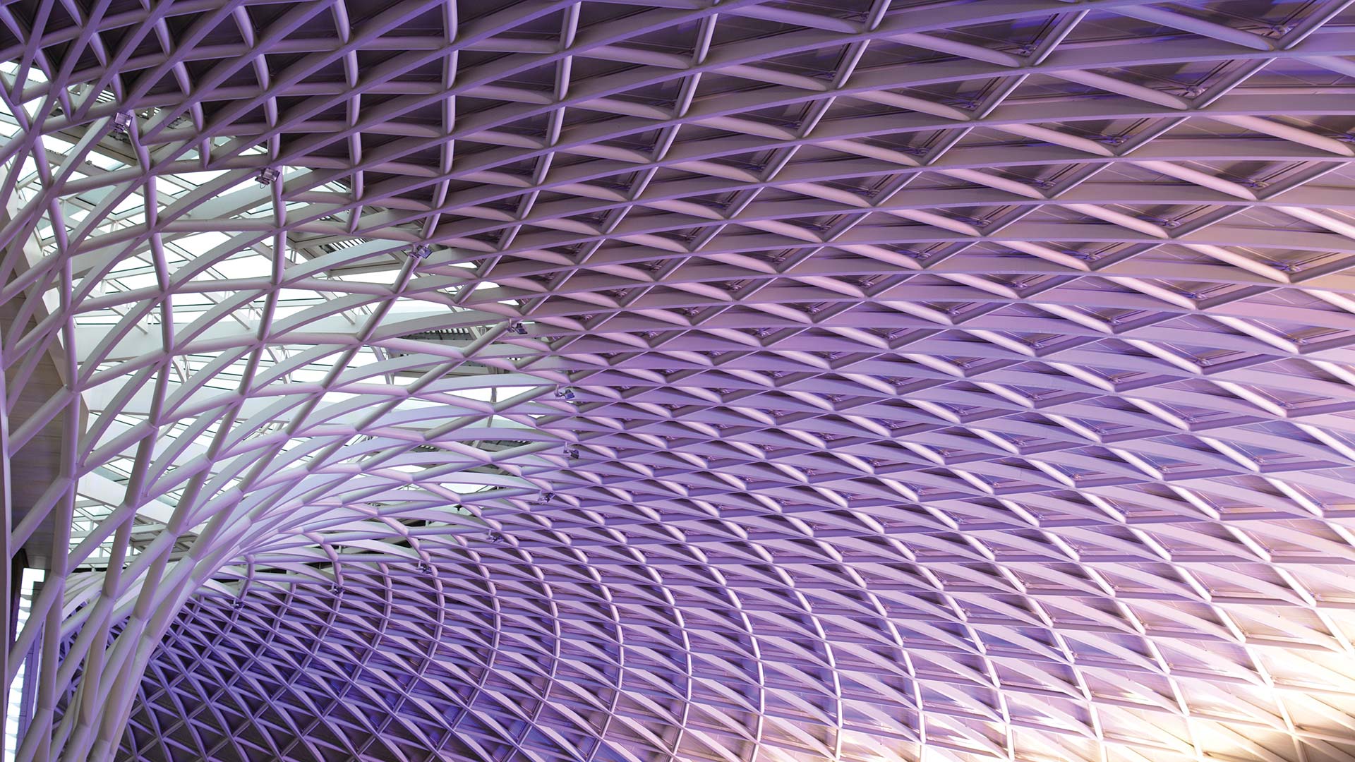 Detailed roof at Kings Cross station