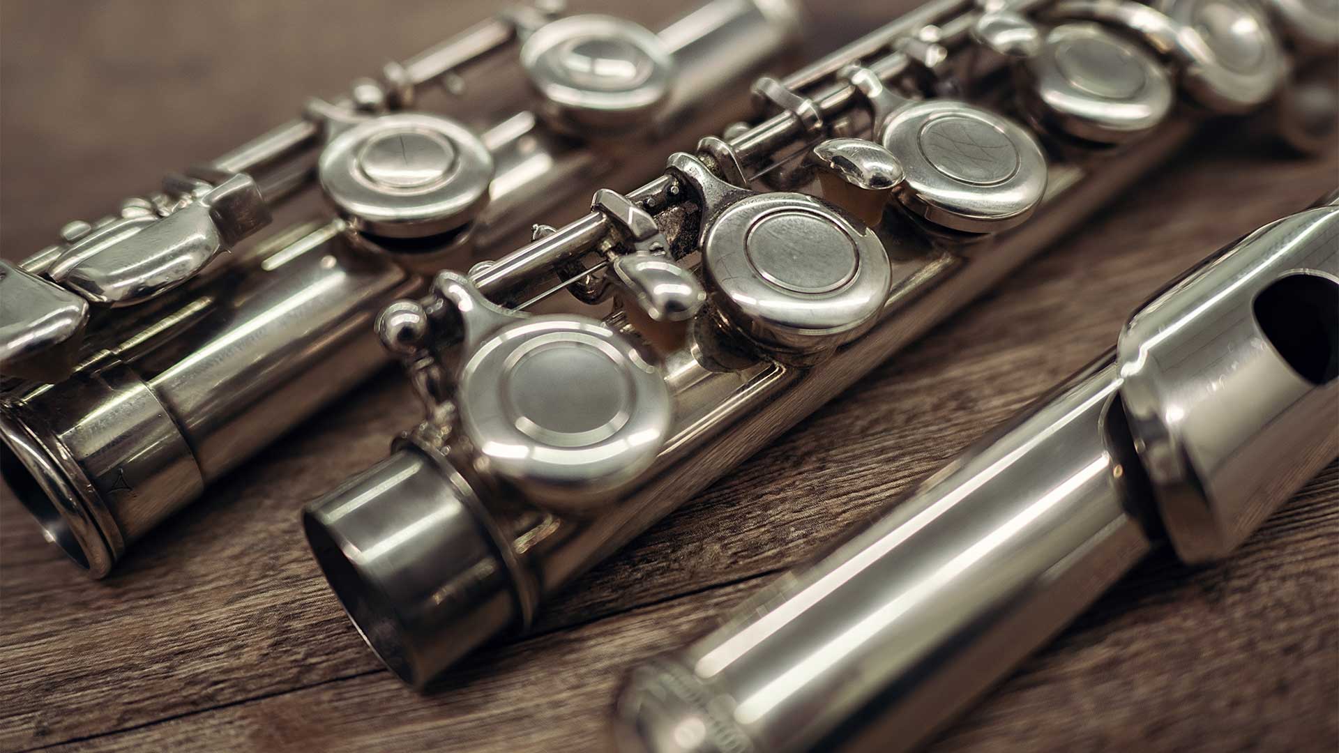 A silver flute