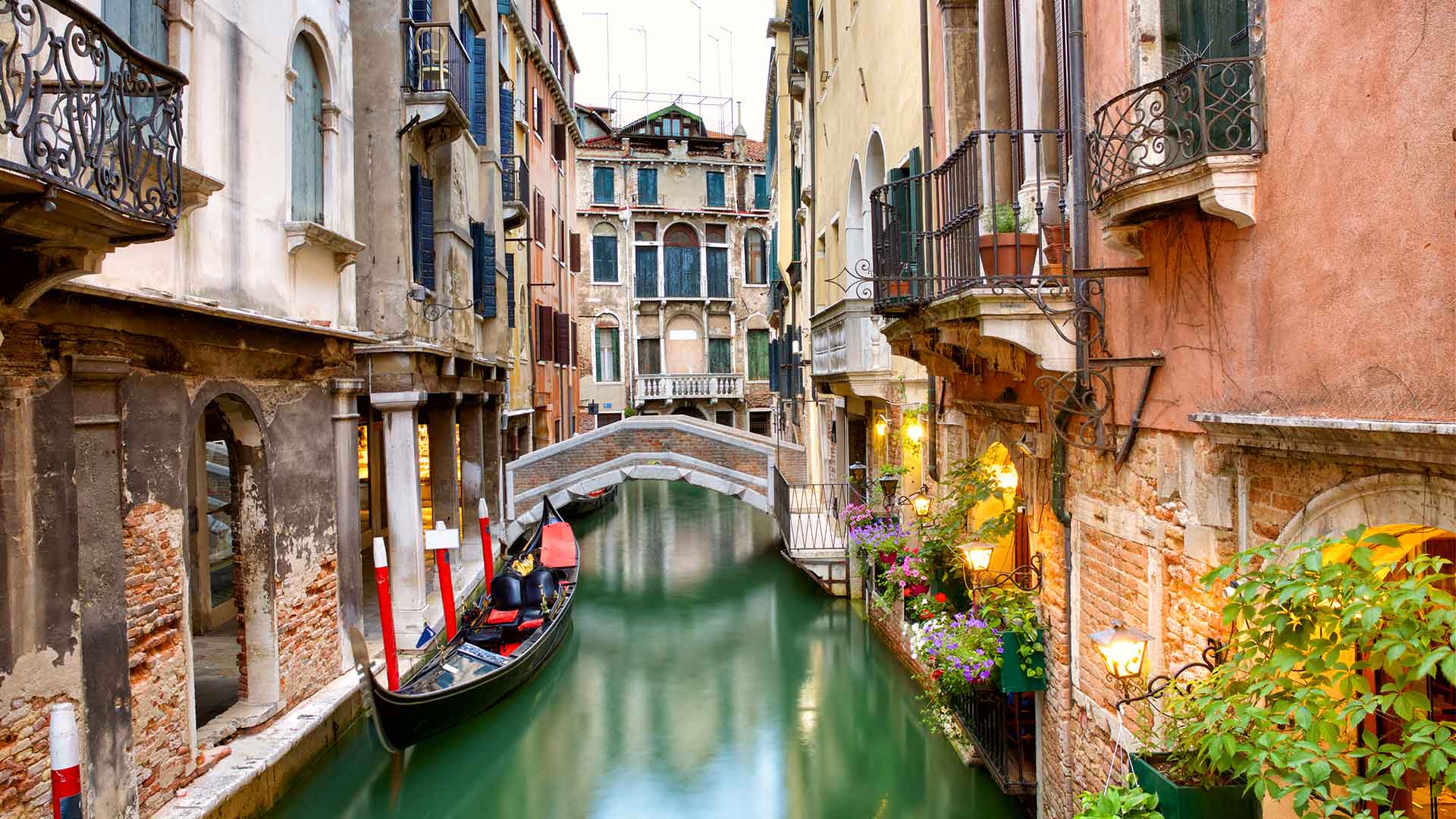 A bridge in Venice joining two buildings