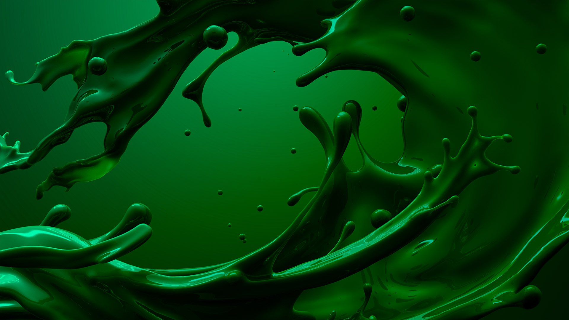 Big green splash