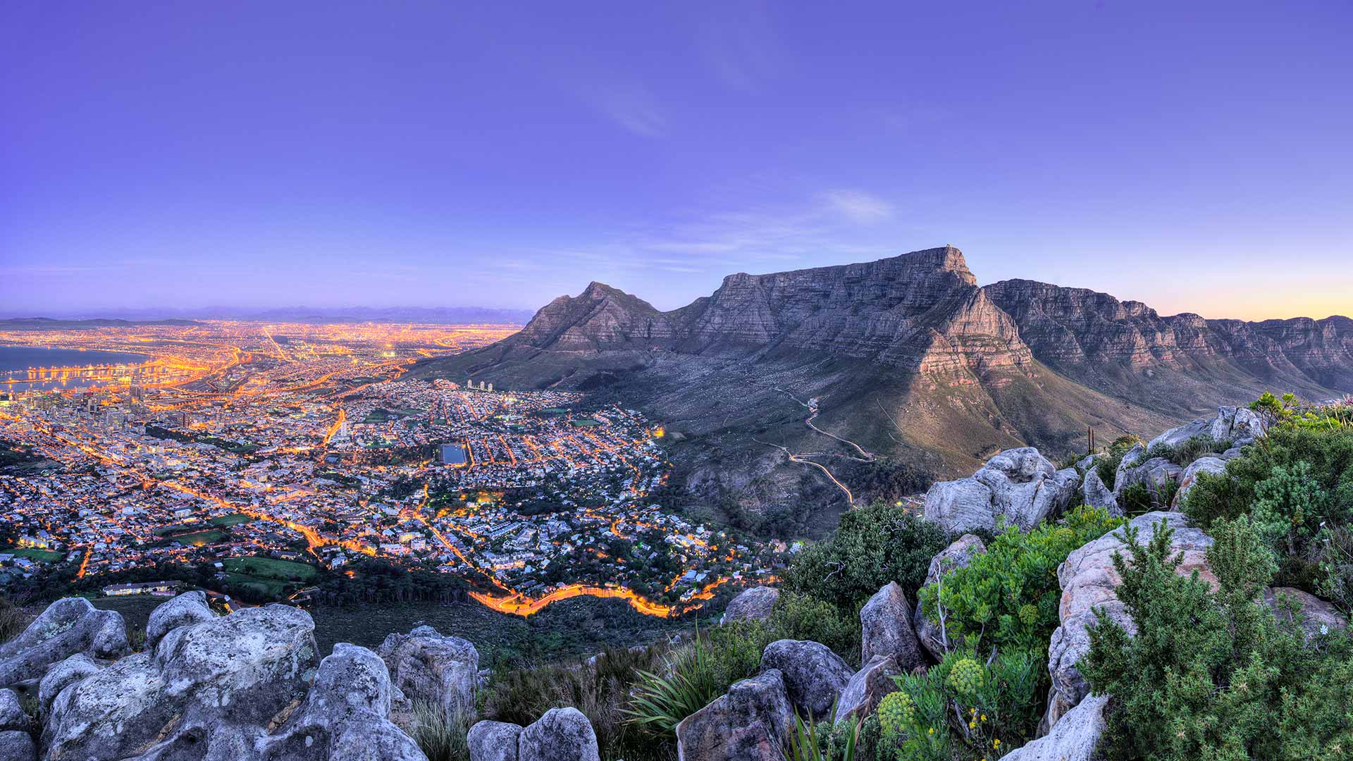 Beautiful South African scenery of Cape Town
