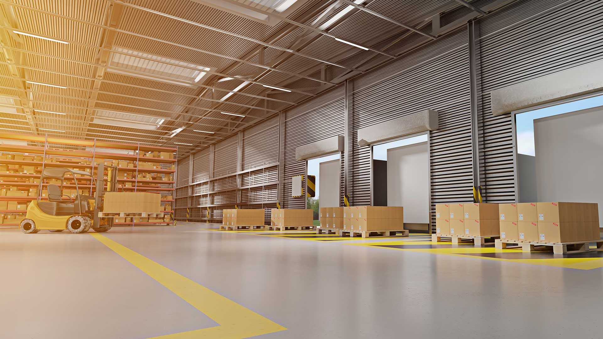 Goods stock warehouse for supply chain