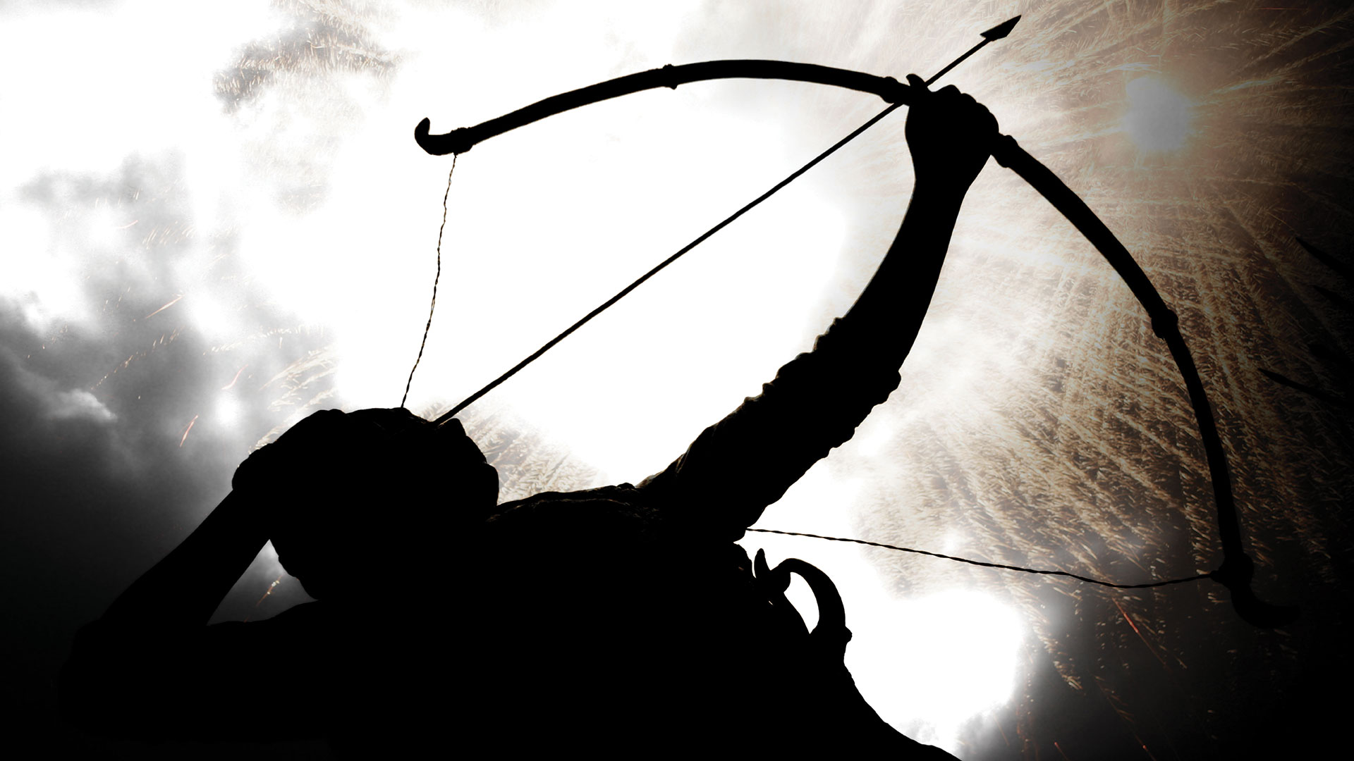 Silhouette of an archer