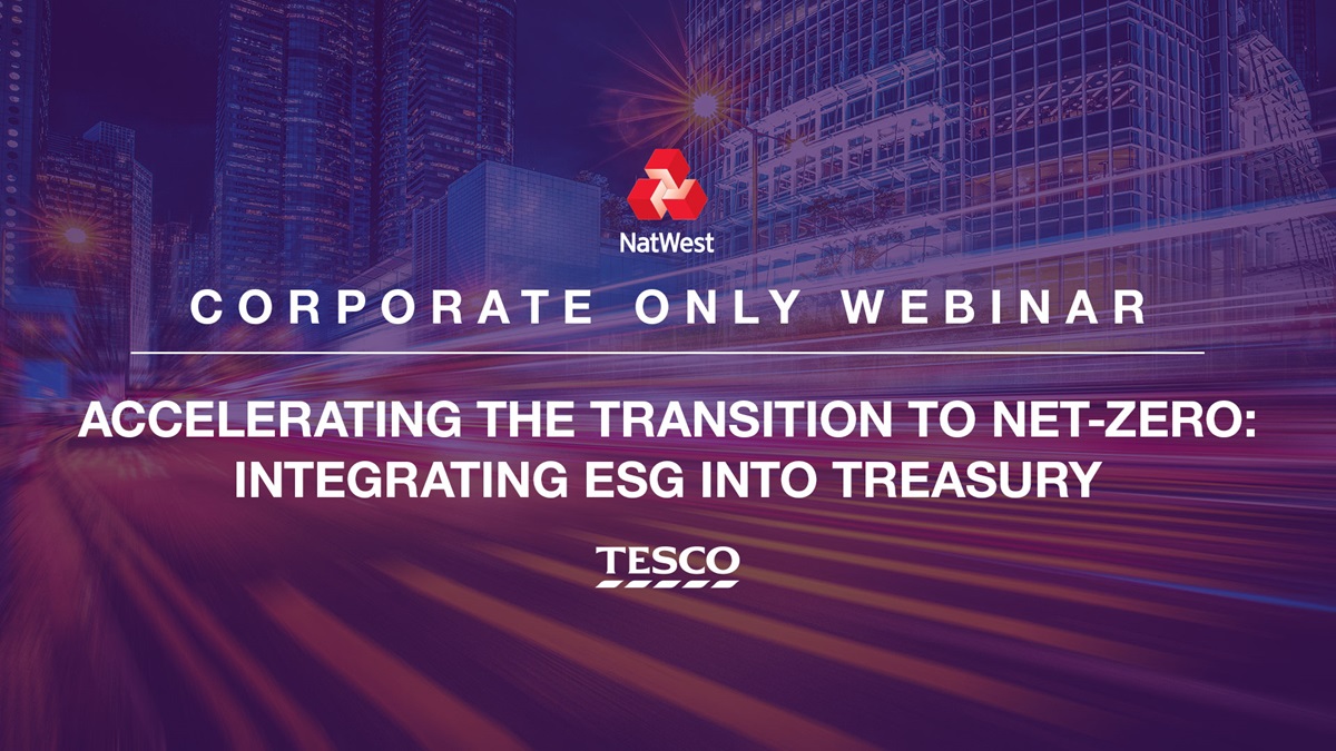 Accelerating the transition to net-zero: integrating ESG into treasury