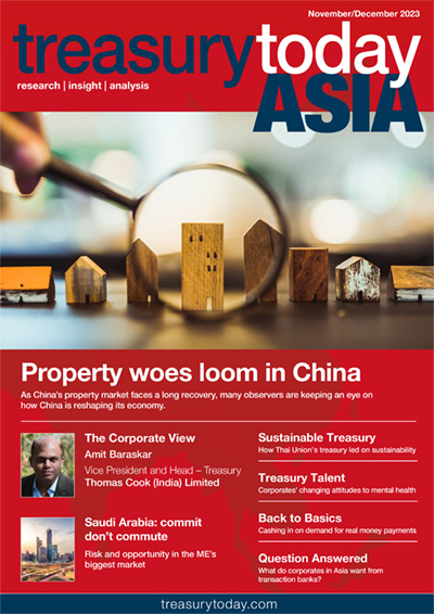 Treasury Today Asia November/December 2023 magazine cover