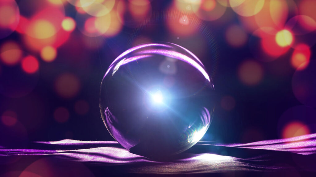 Focus on crystal ball to tell the future