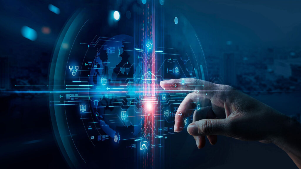 Digital and virtual banking online concept