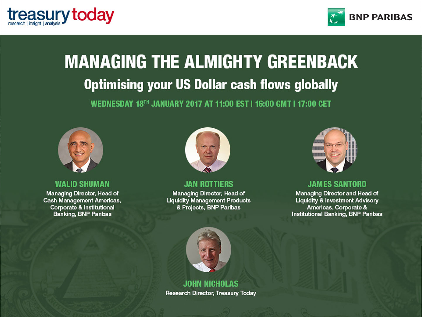 Managing the almighty greenback: optimising your US Dollar cash flows globally