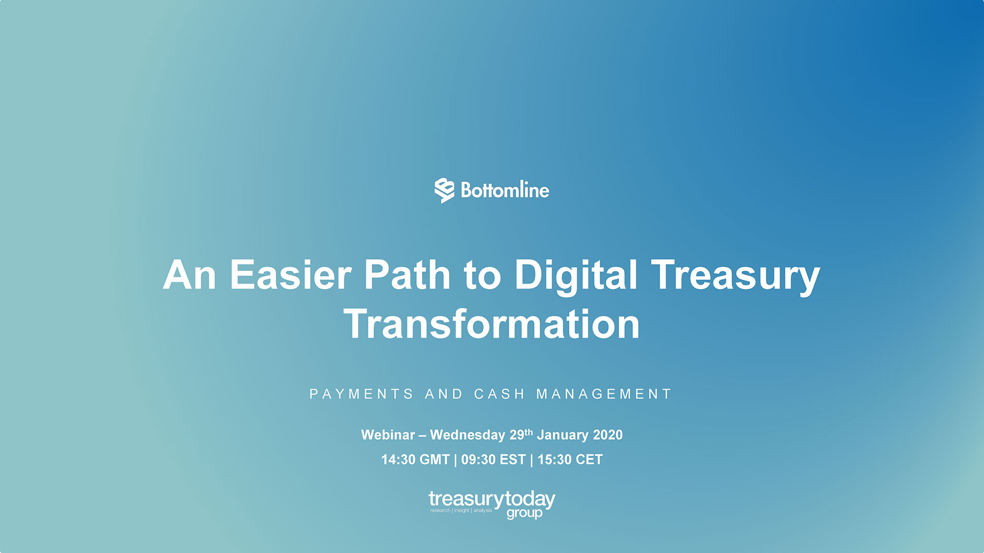 An easier path to digital treasury transformation webinar