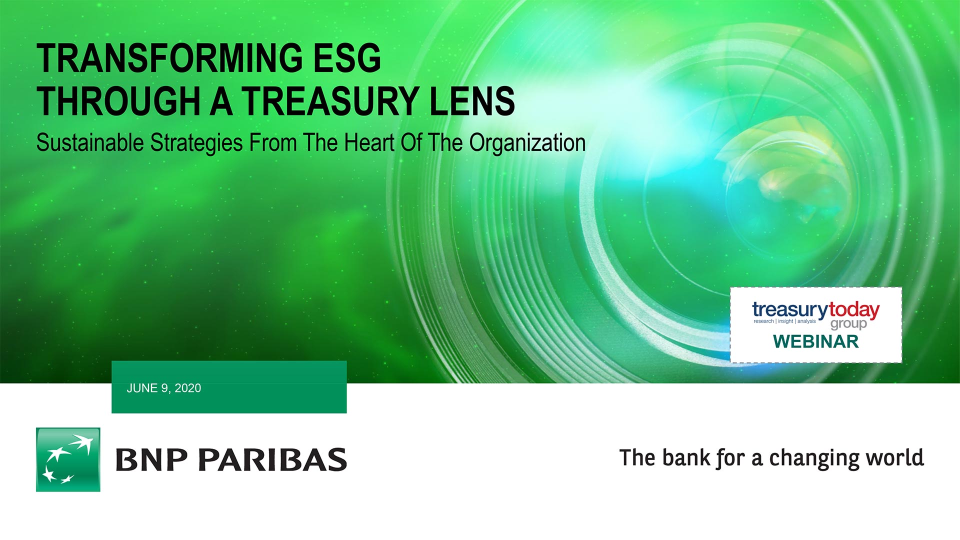 Transforming ESG through a Treasury Lens: sustainable strategies from the heart of the organization