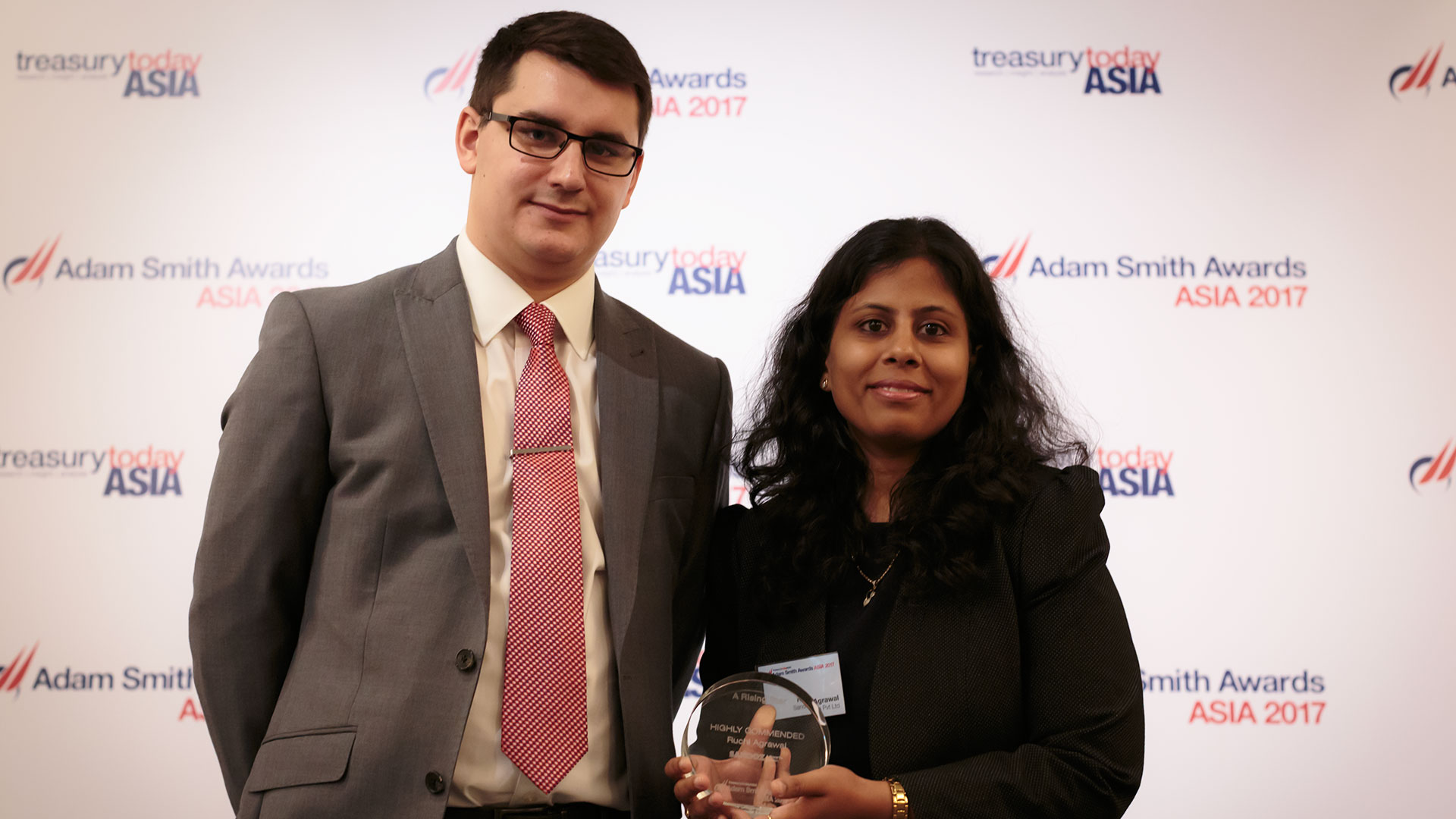 Photo of James Hayward and Ruchi Agrawal, Sandoz Private Limited.