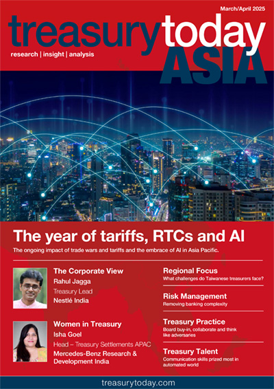 Treasury Today Asia March/April 2025 magazine cover