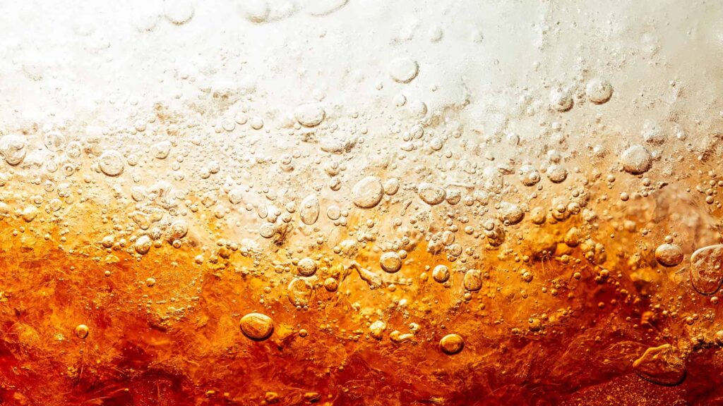 Close up of Coca-Cola drink