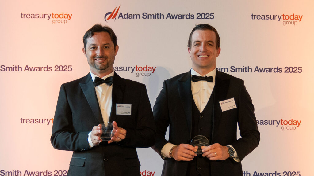 Photo of Marcelo Penteado Baldo, Sylvamo do Brasil and Andre Ralisch, Bank of America.