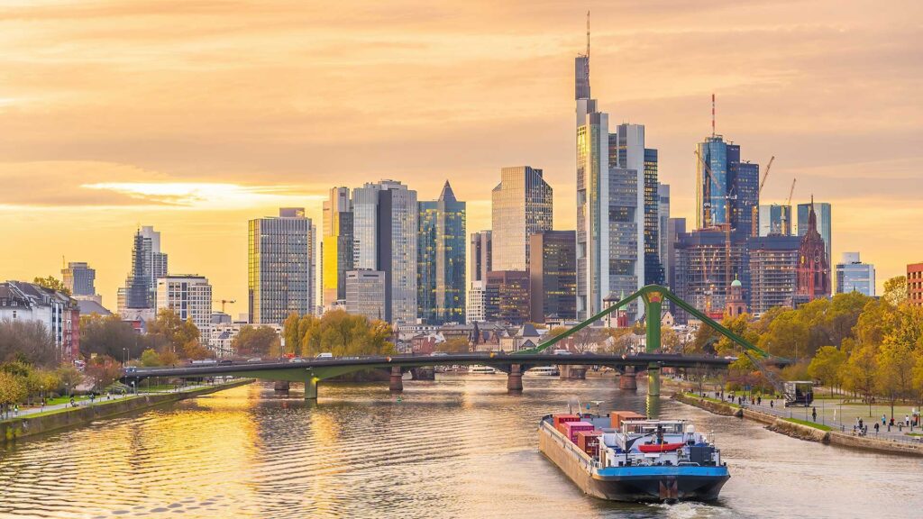 Photograph of Frankfurt city.