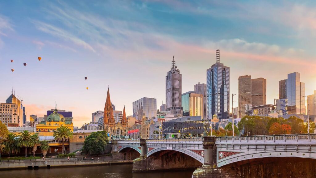 Melbourne city skyline