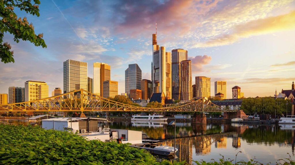 Photo of Frankfurt skyline.
