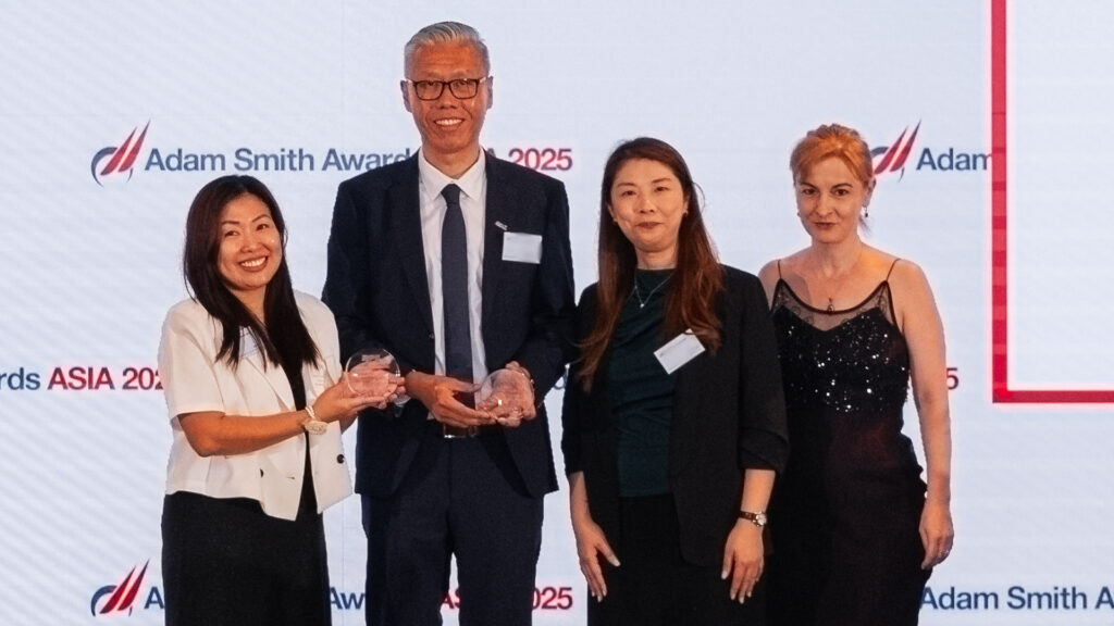 Photo of Ivy Lum, William Ng and Elli Oon, Pacific International Lines (Private) Ltd. and Simona Catanescu, Kyriba.