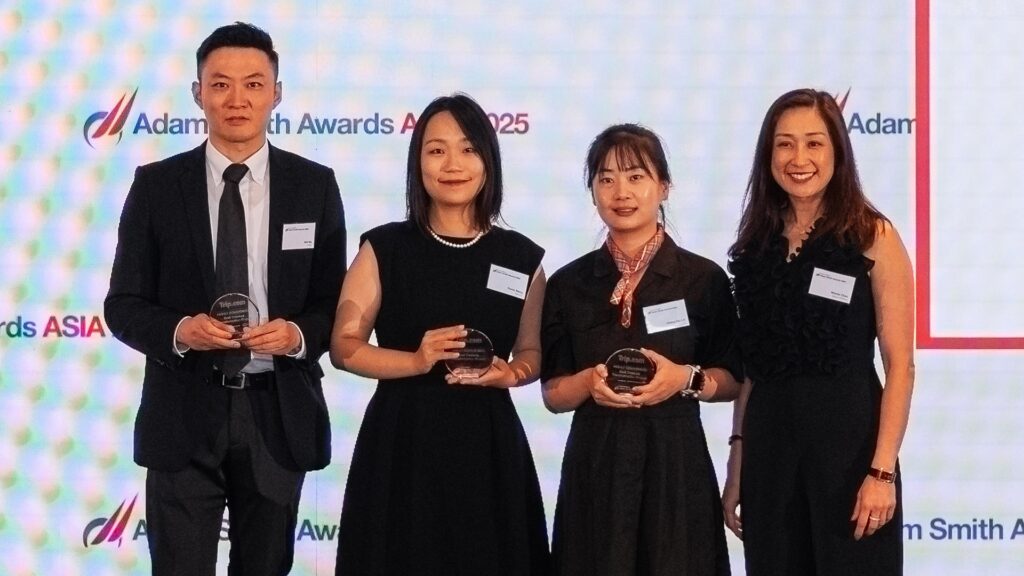 Photo of Will Ma, HSBC, Karen Wang and Cheng Hui Lin, Trip.com Group Ltd and Winnie Chen, Bank of America.