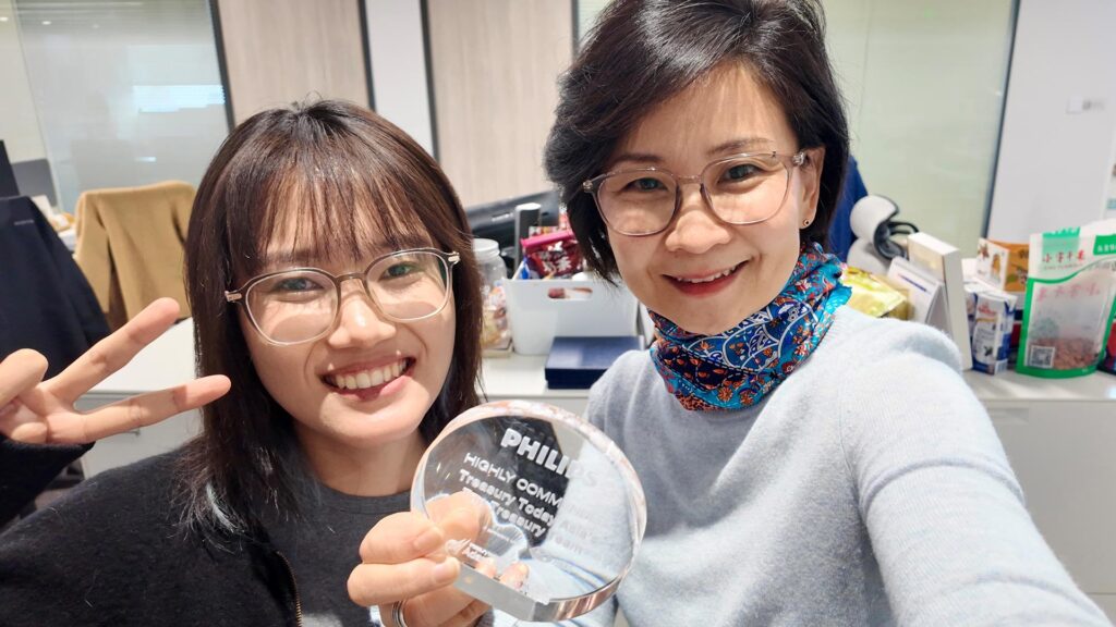 Photo of Carol Chen, Kathy Yu, Royal Philips.