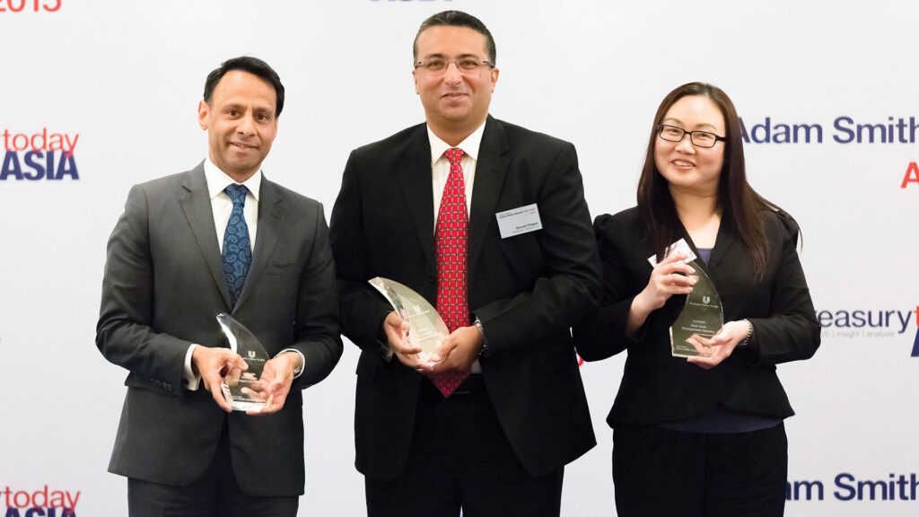 Photo of Munir Nanji, Citi, Dinesh Thapar, Hindustan Unilever Ltd and Pauline Wee, Deutsche Bank.