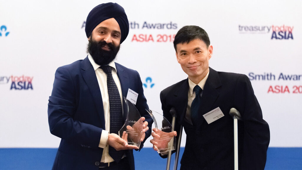 Photo of Aman Chadha, Citi and Fam Han Feng, Jabil Circuit.