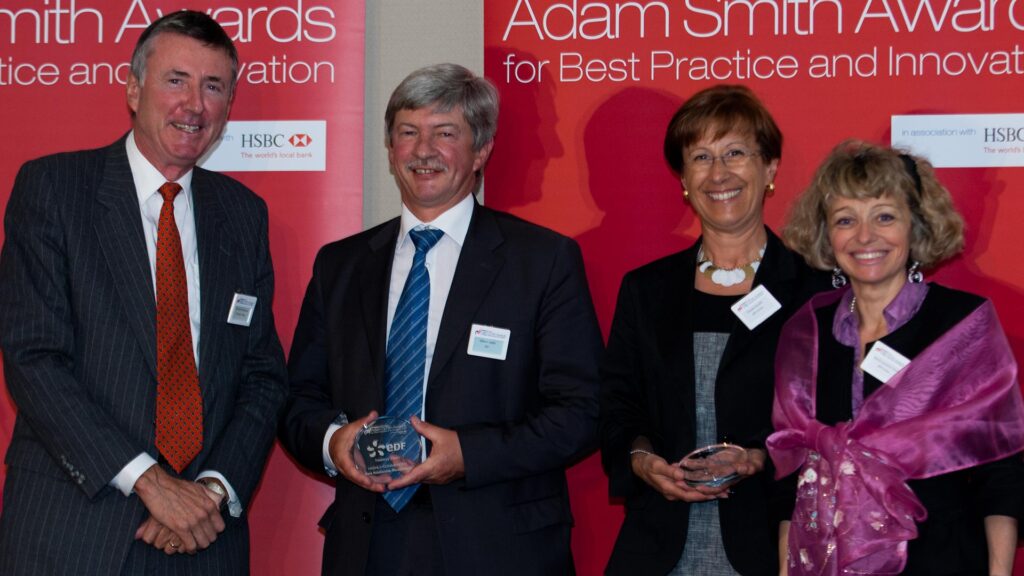 Photo of Richard Parkinson, Gilbert Labbé, Claudie Gaudin and Marie Laurence Faure, BNP Paribas.