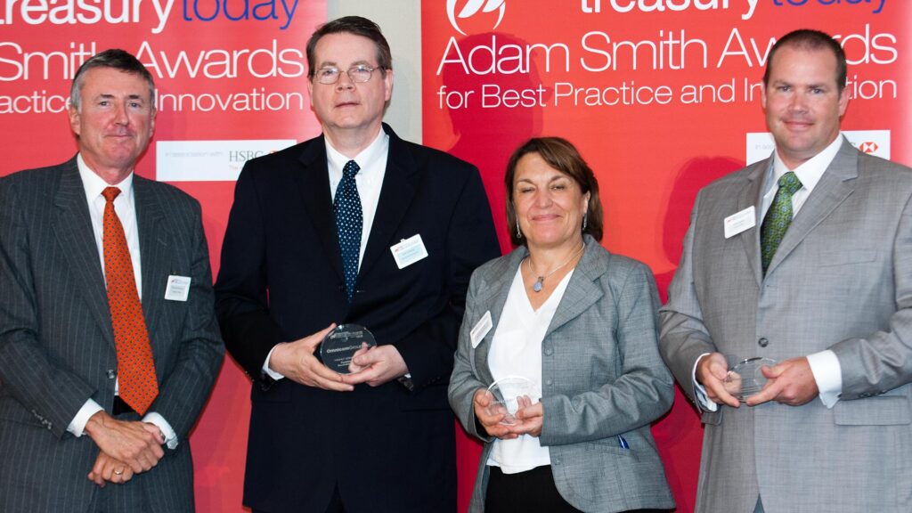 Photo of Richard Parkinson, John Voorhis, Lynn Conover, Wells Fargo and Chris Leahy, Union Bank.