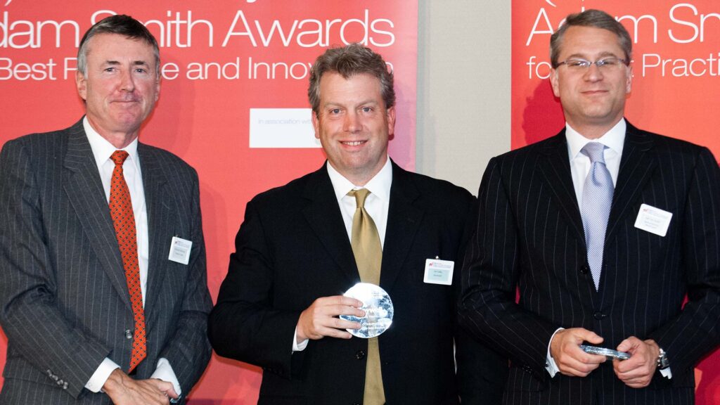 Photo of Richard Parkinson, Jim Colby and Joel Van Dusen, Bank of America Merrill Lynch.