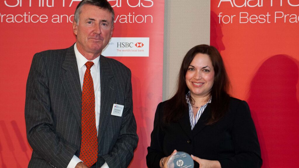 Photo of Richard Parkinson and Cristina Tate.