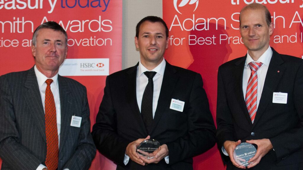 Photo of Richard Parkinson, Daniel Ochsner and Gerhard Bystricky, UniCredit.