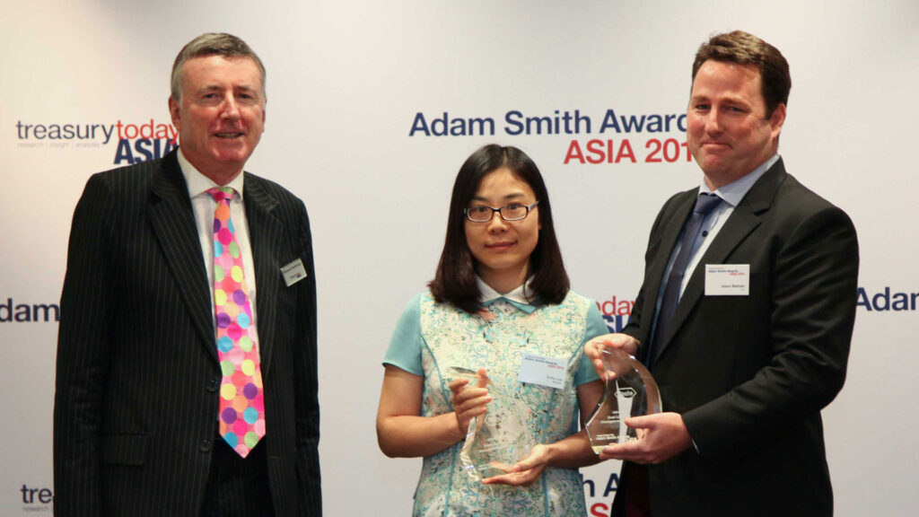 Photo of Echo Liu, Roche (China) and Jason Batman of Citi.