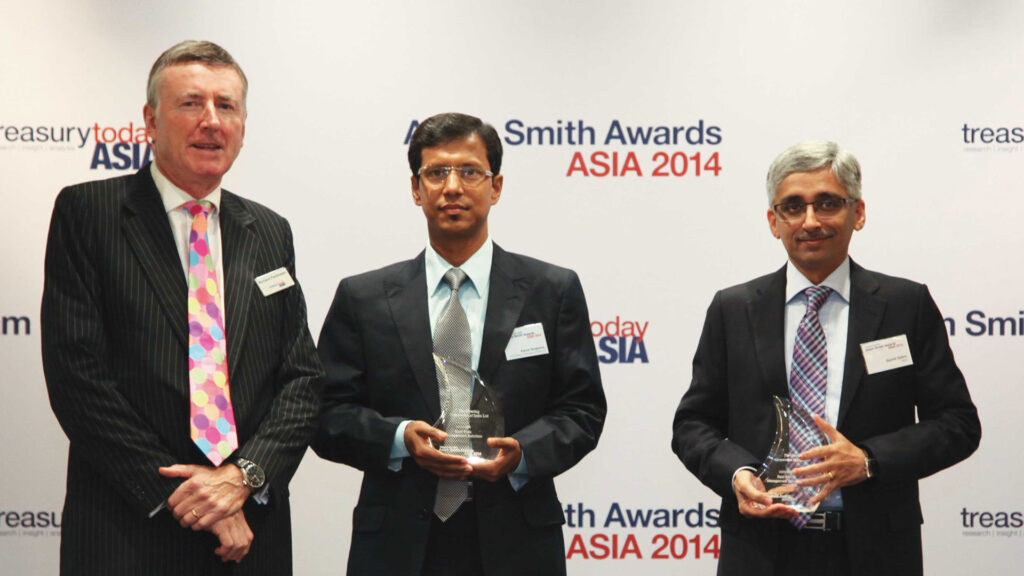 Photo of Kamal Singhania, The Clearing Corporation of India and Sachit Sahni of RBS.