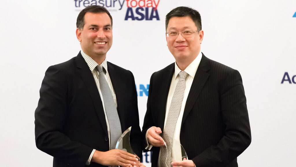 Photo of Raj Melvani, Thomson Reuters and Kenneth Ng, DFS Group.