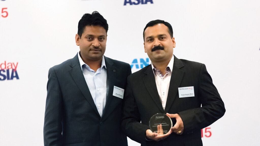 Photo of Bikash Mukherjee and Surya Prakash Misra, Amway India Enterprises.