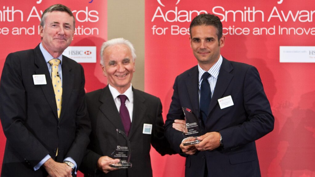Photo of Richard Parkinson, Amadio Lazzarini and Riccardo Madinelli, UniCredit.