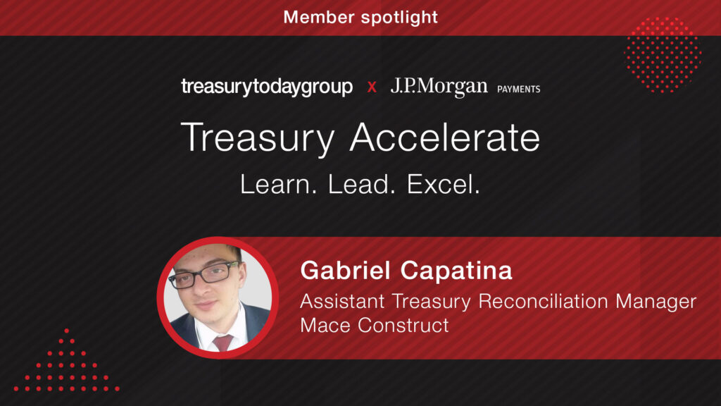 Gabriel Capatina, Assistant Treasury Reconciliation Manager, Mace