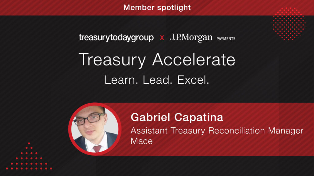 Gabriel Capatina, Assistant Treasury Reconciliation Manager, Mace