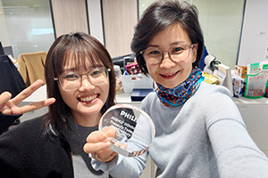 Photo of Carol Chen, Kathy Yu, Royal Philips.
