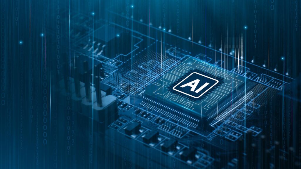 AI concept chip.