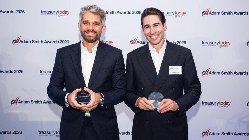 Photo of Olivier Smekens, Breitling and Yannic Schwendener, Kantox.