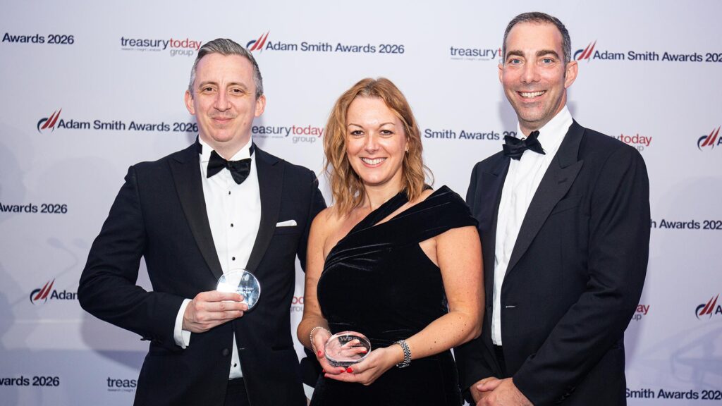 Photo of Alex Ashby and Gemma Inzani, WPP Plc and Philip Cohen, HSBC.