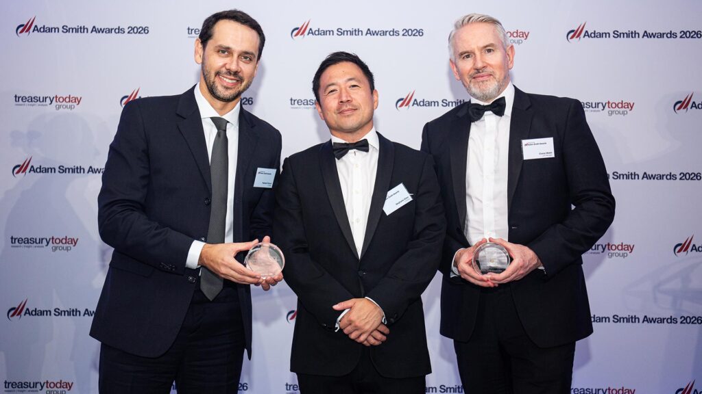 Photo of Raphael Falconi and Stéphane Chen, L’Oréal Brazil and Ciaran Walsh, J.P. Morgan.