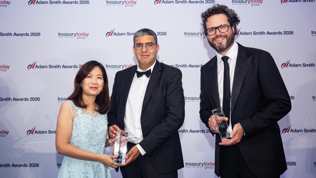 Photo of Sheree Shumei Lim and Lahcen Mouzoun, Technip Energies and Julien Kopp, Deloitte.